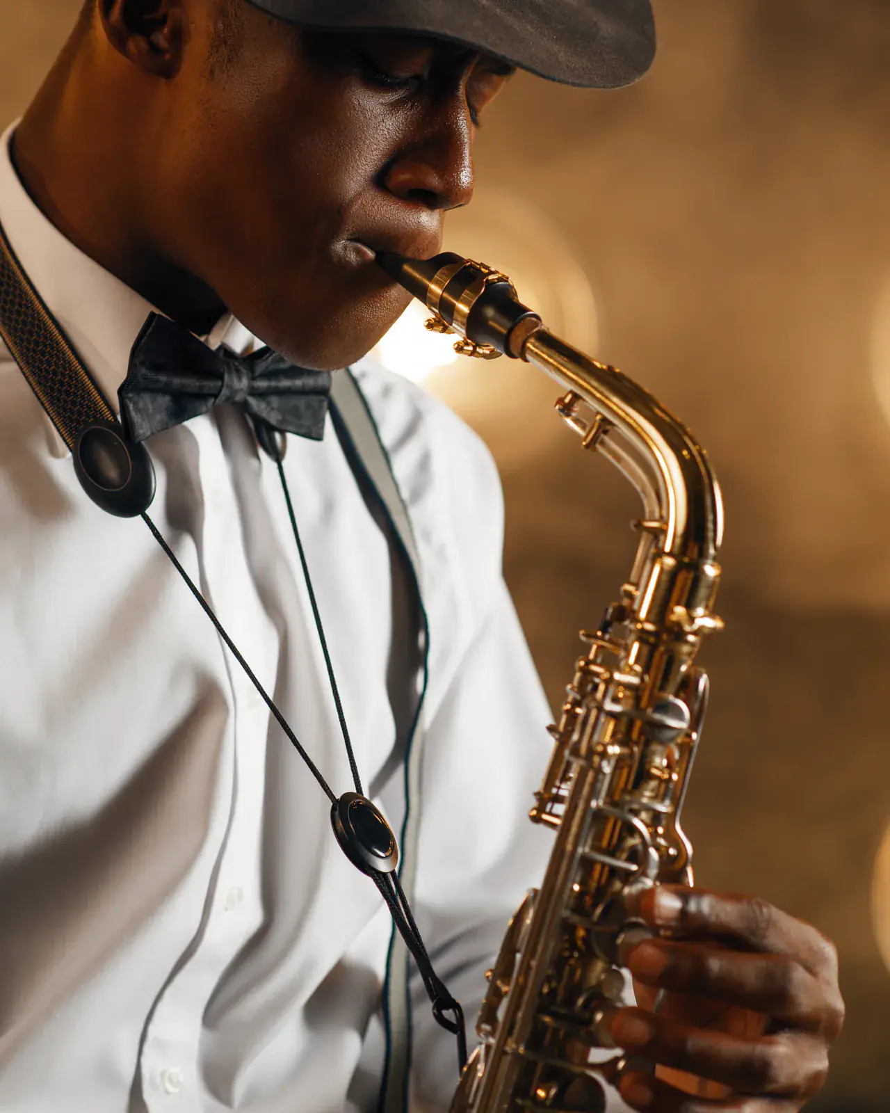 Saxophonist performing on stage — wind and brass lessons at Concerto Music Place, Kikuyu